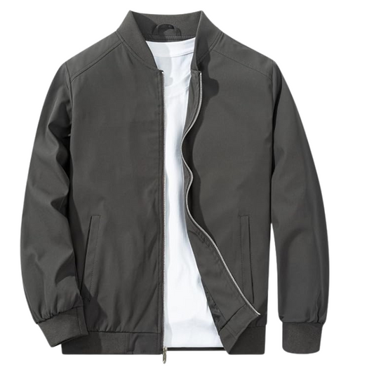 Veste de bombardier légère pour hommes - Coupe-vent élégant pour le printemps et l'automne